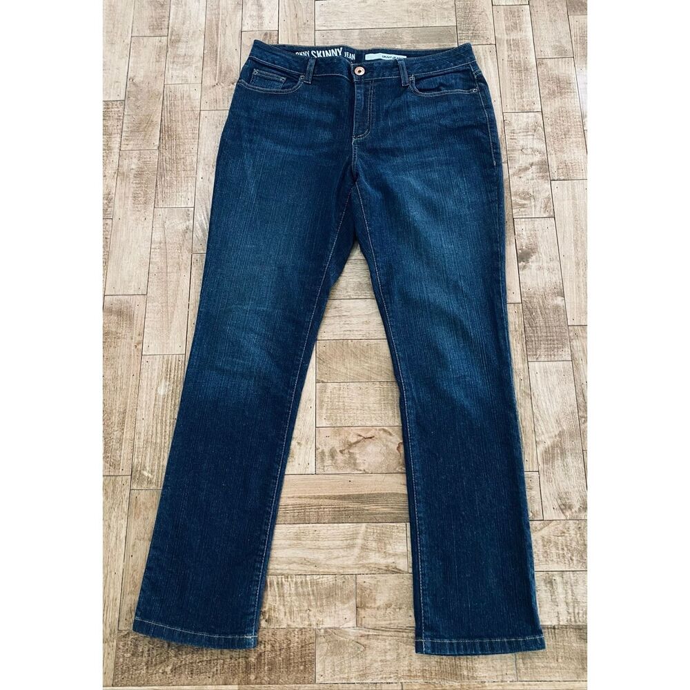 DKNY Womens Denim Skinny Jeans Sz 16R